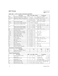 IRF7834TR Datasheet Page 2