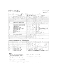 IRF9540NSTRR Datasheet Page 2