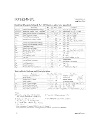 IRF9Z24NSTRR數據表 頁面 2