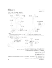 IRFB4215 Datasheet Page 8