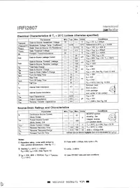 IRFI2807 Datasheet Page 2