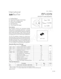 IRFL024NTR Datasheet Cover