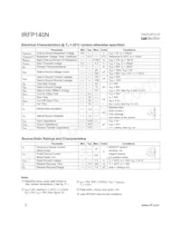 IRFP140N Datasheet Pagina 2