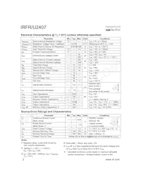 IRFR2407TRR Datasheet Page 2