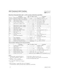 IRFZ48NL Datasheet Page 2