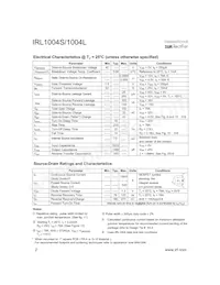 IRL1004STRR Datasheet Page 2