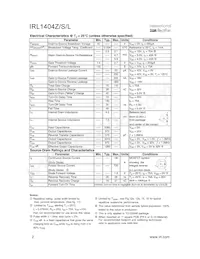 IRL1404ZSTRL Datasheet Page 2