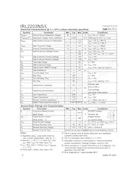 IRL2203NSTRR Datasheet Page 2