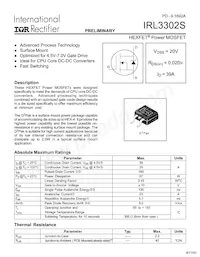 IRL3302STRR Datasheet Cover
