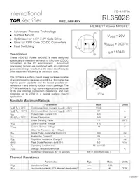 IRL3502STRR Datasheet Copertura
