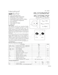 IRL3705NLPBF Datasheet Cover