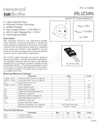 IRLIZ34N Datasheet Copertura