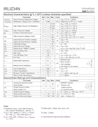 IRLIZ34N Datasheet Page 2