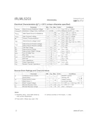 IRLML5203數據表 頁面 2