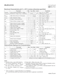 IRLR3103TRR Datasheet Page 2