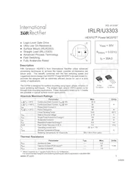 IRLR3303TRR Datasheet Cover