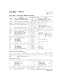 IRLR7811WPBF Datasheet Page 2