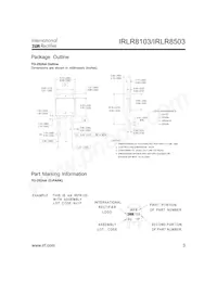 IRLR8103TR Datasheet Page 3