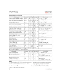 IRLR8503TRR Datasheet Page 2