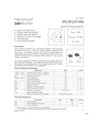 IRLU014N Datasheet Copertura