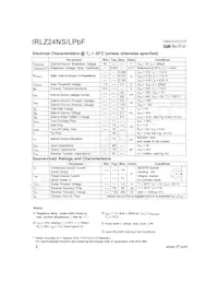 IRLZ24NSPBF數據表 頁面 2