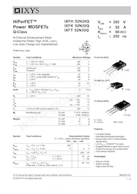 IXFT52N30Q TRL Datasheet Cover