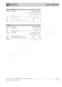 IXKP10N60C5M Datasheet Page 2