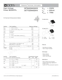 IXTA02N450HV Datasheet Cover