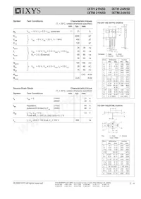 IXTH21N50Q Datasheet Page 2