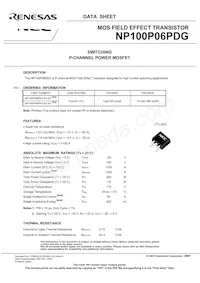 NP100P06PDG-E1-AY Datasheet Page 3