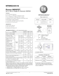 NTMKE4891NT1G 데이터 시트 표지