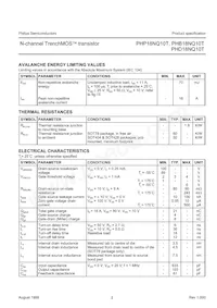 PHD18NQ10T Datasheet Page 2