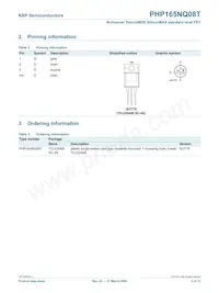 PHP165NQ08T Datasheet Page 2