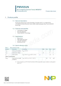 PMV65UN Datasheet Page 2