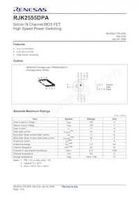 RJK2555DPA-00#J0 Datenblatt Seite 3