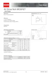 RP1E100XNTR Datasheet Cover