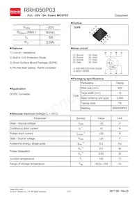 RRH050P03TB1 Datasheet Cover