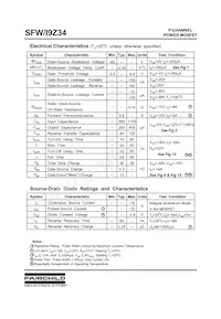 SFW9Z34TM Datasheet Page 2