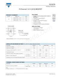 SI1037X-T1-GE3 Datasheet Cover