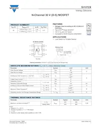 SI1072X-T1-GE3 Datasheet Cover