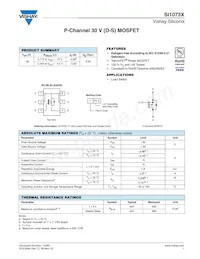 SI1073X-T1-E3 Datasheet Cover