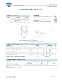 SI1303DL-T1-GE3 Datasheet Cover