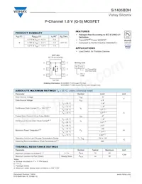 SI1405BDH-T1-E3數據表 封面