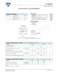 SI1406DH-T1-E3 Datasheet Cover