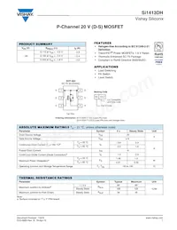 SI1413DH-T1-GE3 Datasheet Cover