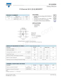 SI1433DH-T1-GE3 Datasheet Cover