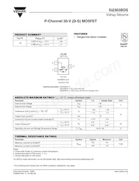 SI2303BDS-T1-GE3 Datasheet Cover