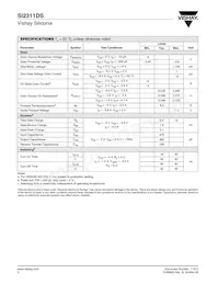 SI2311DS-T1-GE3 Datasheet Page 2