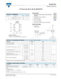 SI3407DV-T1-E3 Datasheet Cover