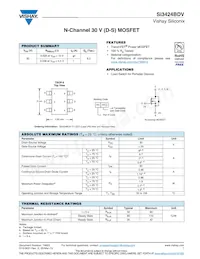 SI3424BDV-T1-E3 Datasheet Cover